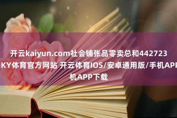 开云kaiyun.com社会铺张品零卖总和442723亿元-KY体育官方网站 开云体育IOS/安卓通用版/手机APP下载