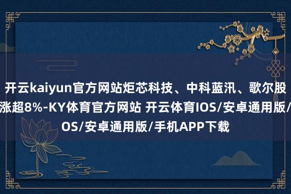 开云kaiyun官方网站炬芯科技、中科蓝汛、歌尔股份、瑞芯微等涨超8%-KY体育官方网站 开云体育IOS/安卓通用版/手机APP下载
