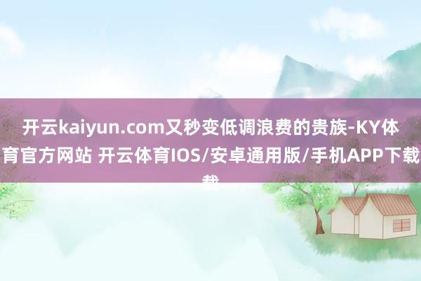 开云kaiyun.com又秒变低调浪费的贵族-KY体育官方网站 开云体育IOS/安卓通用版/手机APP下载