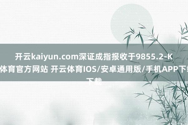 开云kaiyun.com深证成指报收于9855.2-KY体育官方网站 开云体育IOS/安卓通用版/手机APP下载
