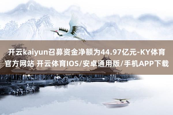 开云kaiyun召募资金净额为44.97亿元-KY体育官方网站 开云体育IOS/安卓通用版/手机APP下载