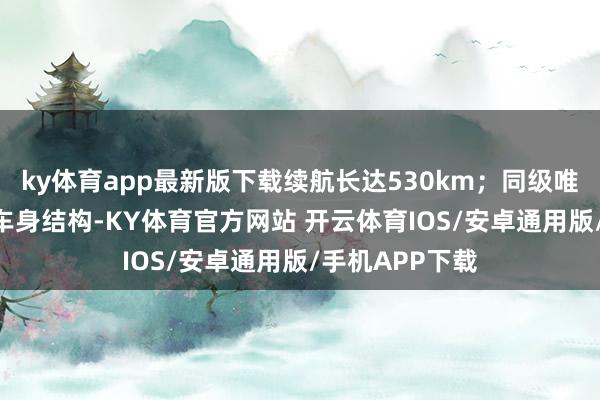 ky体育app最新版下载续航长达530km；同级唯独的CTB电板车身结构-KY体育官方网站 开云体育IOS/安卓通用版/手机APP下载